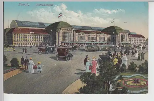 (101212) AK Leipzig, Hauptbahnhof 1911