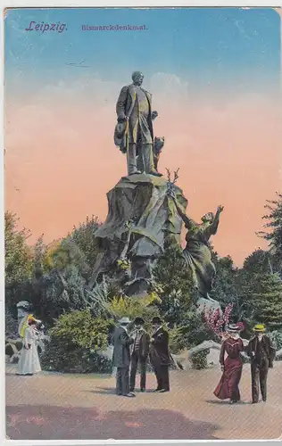 (100677) AK Leipzig, Bismarckdenkmal, 1910er