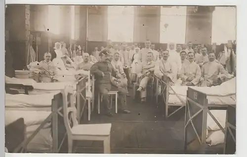 (81473) Foto AK 1.WK Soldaten im Lazarett 1914-18