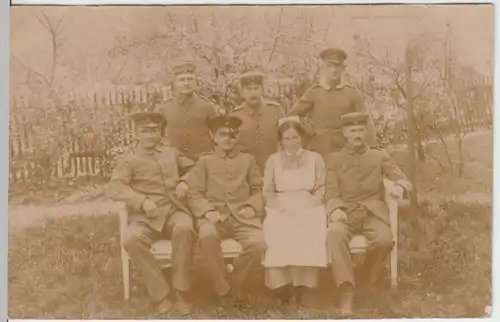 (5280) AK Militaria, Soldaten, Lazarett Marburg, Franz Große, Feldp. 1916