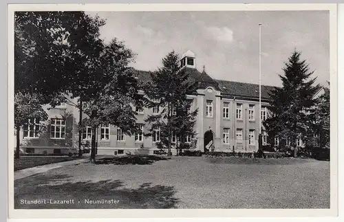 (114290) AK Neumünster, Standortlazarett 1940er