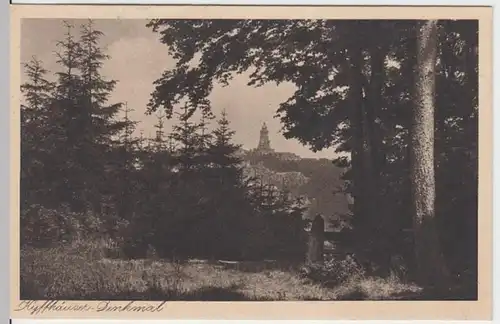 (9132) AK Steinthaleben, Blick zum Kyffhäuserdenkmal, vor 1945