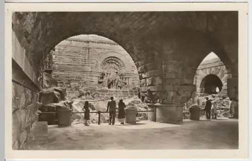 (14428) Foto AK Steinthaleben, Kyffhäuserdenkmal, Barbarossa