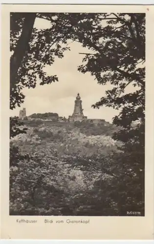 (14420) Foto AK Steinthaleben, Kyffhäuserdenkmal 1956