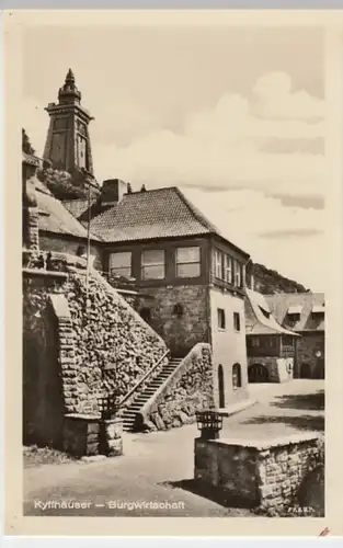 (14418) Foto AK Steinthaleben, Burgwirtschaft, Kyffhäuserdenkmal 1956