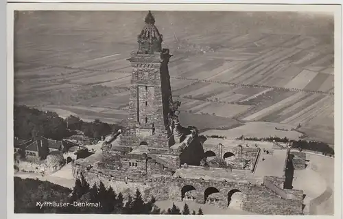 (104493) Foto AK Kyffhäuser Denkmal, Fliegeraufnahme, 1920er