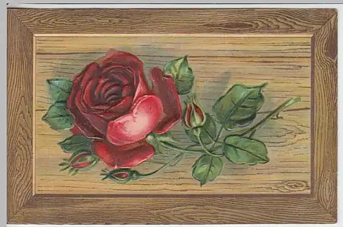 (23988) Künstler AK Rosenzweig, Prägekarte, vor 1945