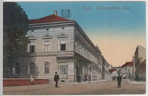 (42181) AK Sisak, Kranjceviceva ulica, vor 1945