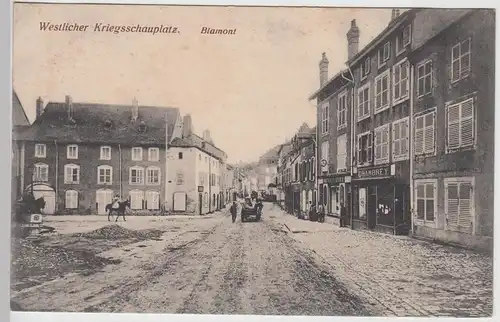 (97821) AK Blamont, Westlicher Kriegsschauplatz, Feldpostkarte 1916