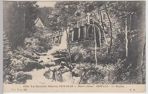 (97811) AK Howald, Le moulin, französische Kriegskarte 1918