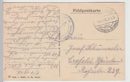 (89605) AK Granatschlösschen Dontrien, 1.WK Feldpost 1916