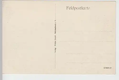 (85965) AK Étain, 1. WK, Kirche, zerstörter Ort, Feldpostkarte 1914-18