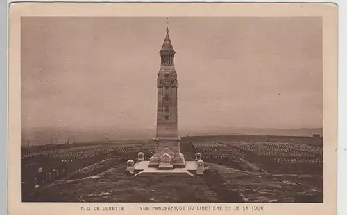 (78877) AK Notre-Dame-de-Lorette, Soldatenfriedhof mit Turm, vor 1945