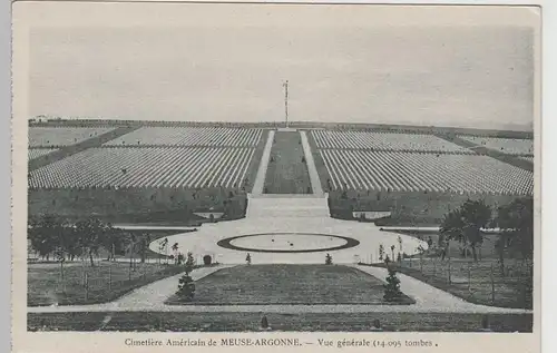 (77775) AK Cimetière Américain de Meuse Argonne, amerik. Soldatenfriedhof