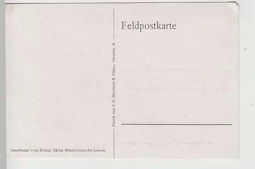 (73970) AK 1. WK, La Ville aux Bois, zerstörte Kirche, Feldpostkarte 1914-18