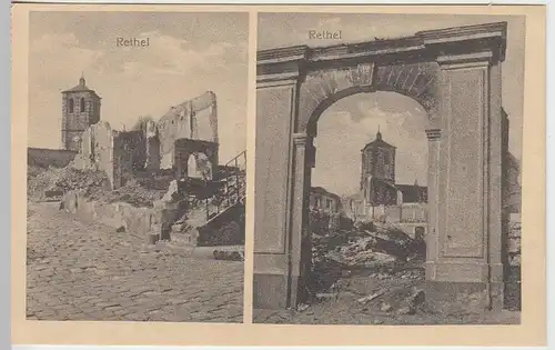 (39966) AK Rethel, zerstörte Stadt im 1. Weltkrieg 1914-18