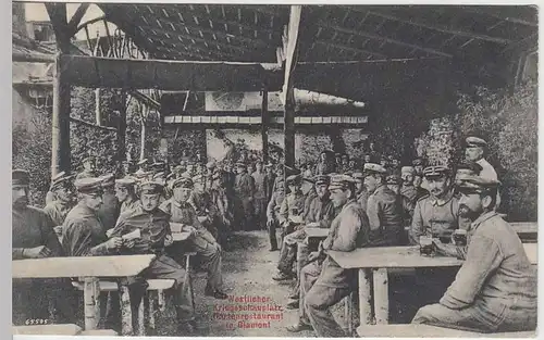 (31998) AK Blamont, Gartenrestaurant, westlicher Kriegsschauplatz 1914-18