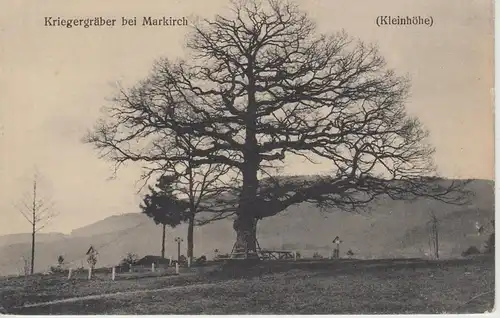 (108057) AK Kriegergräber bei Markich, Kleinhöhe, Sainte Marie aux Mines, vor 19