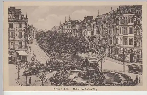 (84995) AK Köln, Kaiser Wilhelm-Ring vor 1945