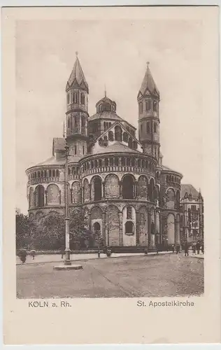 (82700) AK Köln, St. Apostelkirche, vor 1945