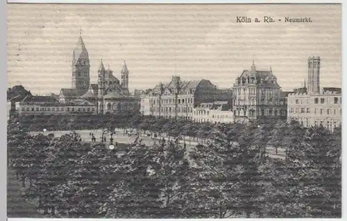 (8019) AK Köln, Neumarkt 1910