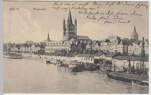 (7996) AK Köln, Rhein, Groß St. Martin 1911