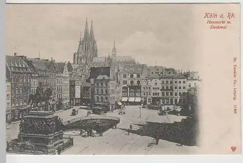 (75951) AK Köln, Heumarkt, Denkmal König Friedrich Wilhelm III., bis 1905