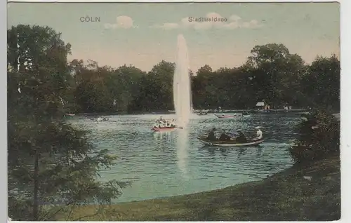 (74175) AK Köln, Stadtwaldsee, vor 1920