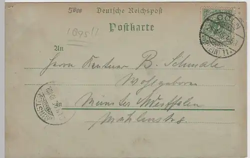 (71442) AK Köln, Mehrbild Vorläufer-Karte 1895