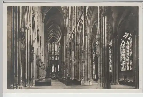 (66918) Foto AK Köln, Dom Inneres 1930