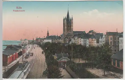 (66905) AK Köln, Frankenwerft, vor 1945