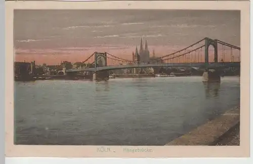 (66877) AK Köln, Hängebrücke, aus Leporello vor 1945