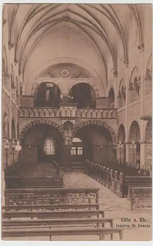(65712) AK Köln, St. Ursula Inneres, vor 1945