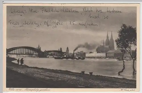 (50270) AK Köln, Panorama vom Messeplatz, 1927