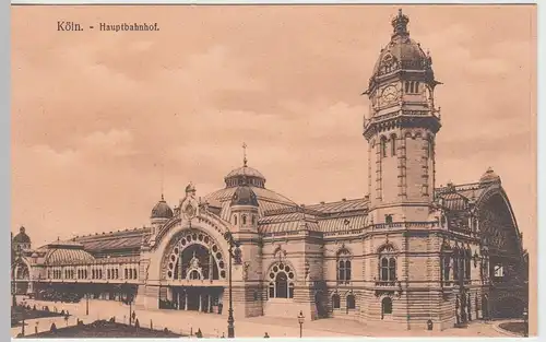 (49648) AK Köln, Hauptbahnhof, vor 1945