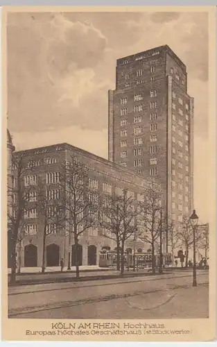 (4663) AK Köln, Hochhaus, Geschäftshaus, vor 1945