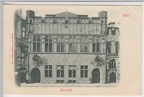 (42622) Köln, Gürzenich um 1900