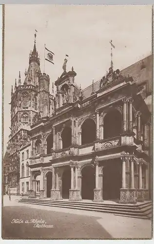 (40926) Foto AK Köln, Rathaus 1923