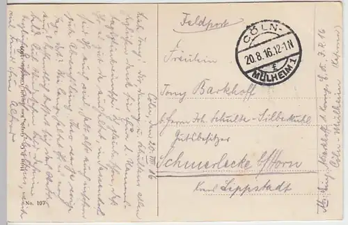 (30519) AK Köln, Stapelhaus, Martinskirche, Feldpost 1916