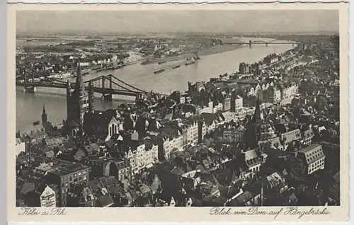 (30184) AK Köln, Blick vom Dom, vor 1945