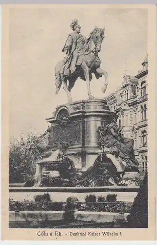 (12210) AK Köln, Denkmal Kaiser Wilhelm I. 1921