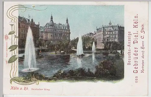(113634) AK Köln, Deutscher Ring 1901