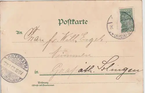 (112662) Künstler AK Köln, Wallrafsplatz, Apotheke 1902