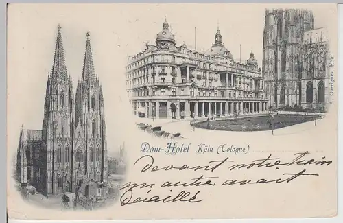 (112637) AK Köln, Dom-Hotel, Domhotel 1897