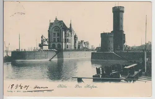 (112635) AK Köln, Hafen 1901