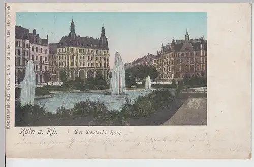 (112634) AK Köln, Deutscher Ring 1900