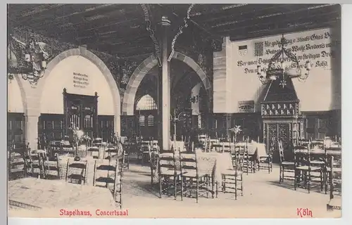 (111488) AK Köln, Stapelhaus, Konzertsaal 1907