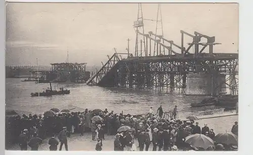 (108289) AK Köln, eingestürzte Südbrücke 1908