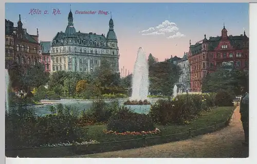 (105717) AK Köln, Deutscher Ring 1915