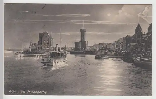 (104052) AK Köln, Hafenpartie 1918